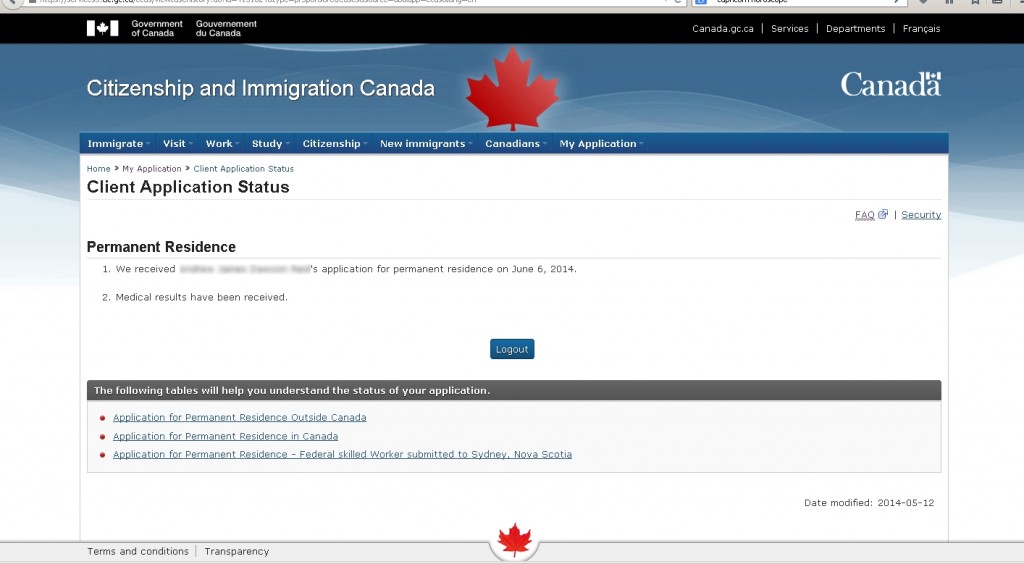 application status