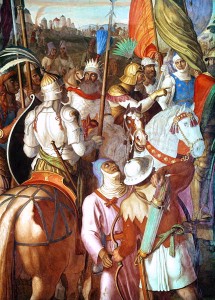 "The Saracen Army outside Paris, 730-32 AD" by Julius Schnorr von Carolsfeld
